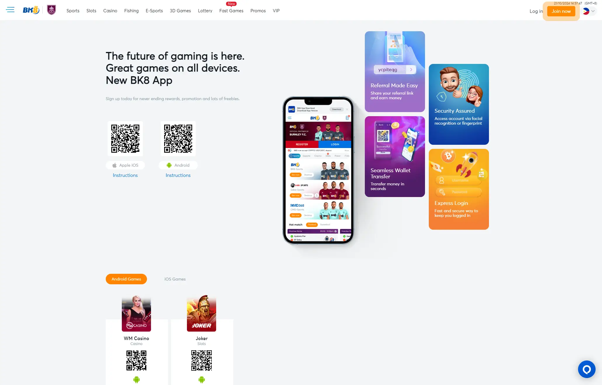 BK8 Mobile App BK8 Mobile App